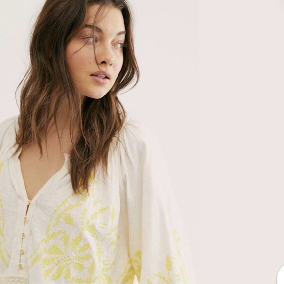 Free People Persuasion Embroidered Boho Top - Picture 4 of 11